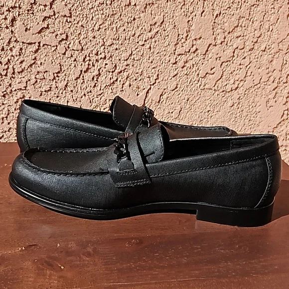 Guess Black Ciflin Loafers Dress Shoes Slip-On Size 10M - Picture 10 of 13